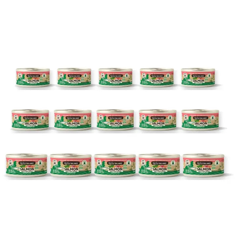Wild Balance Canned Salmon & Beef With Vegetables For Cats, 120 g, Pack of 6