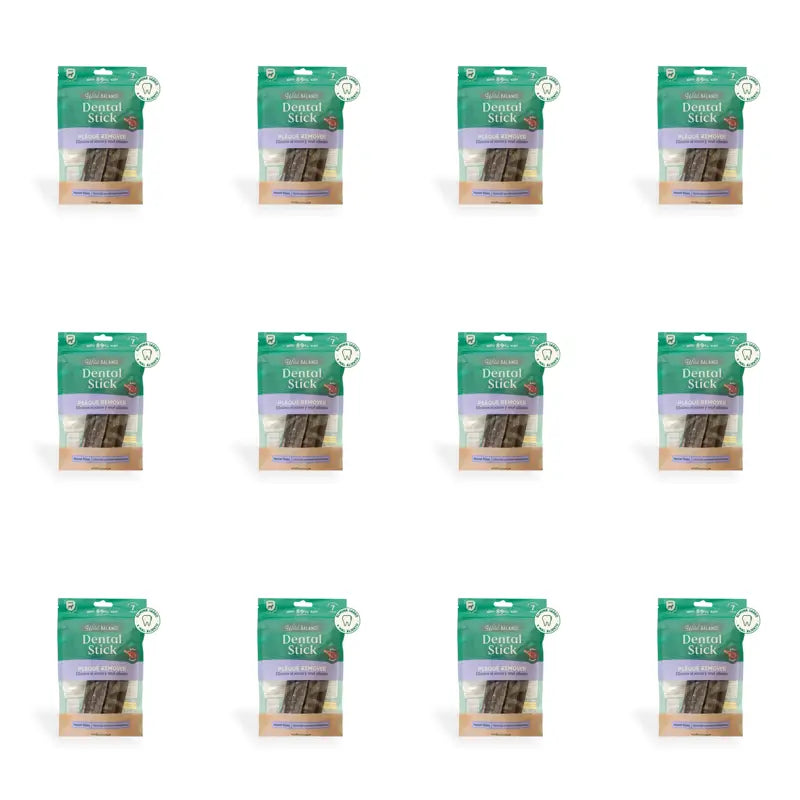 Wild Balance Snacks Snacks Dental Stick Off Plaque , 7 sticks, Pack of 12