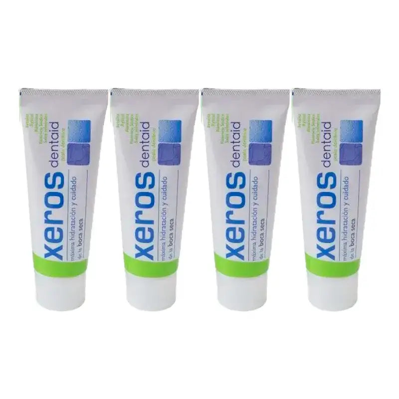 Xeros Dentaid Toothpaste, Pack 4 x 75 ml