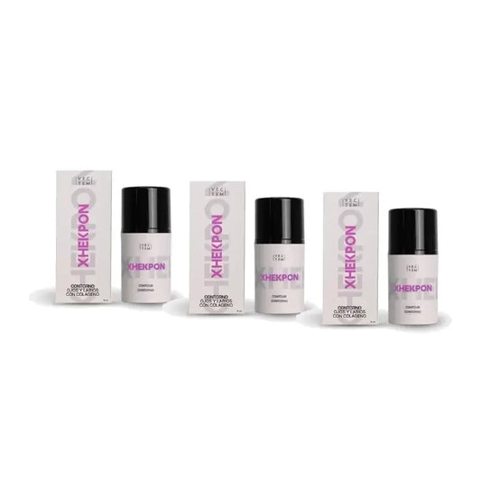 Xhekpon Eye Contour Cream, Pack of 3 x 15 ml