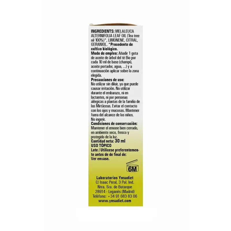 Ynsadiet Organic Tea Tree Oil, 30 ml