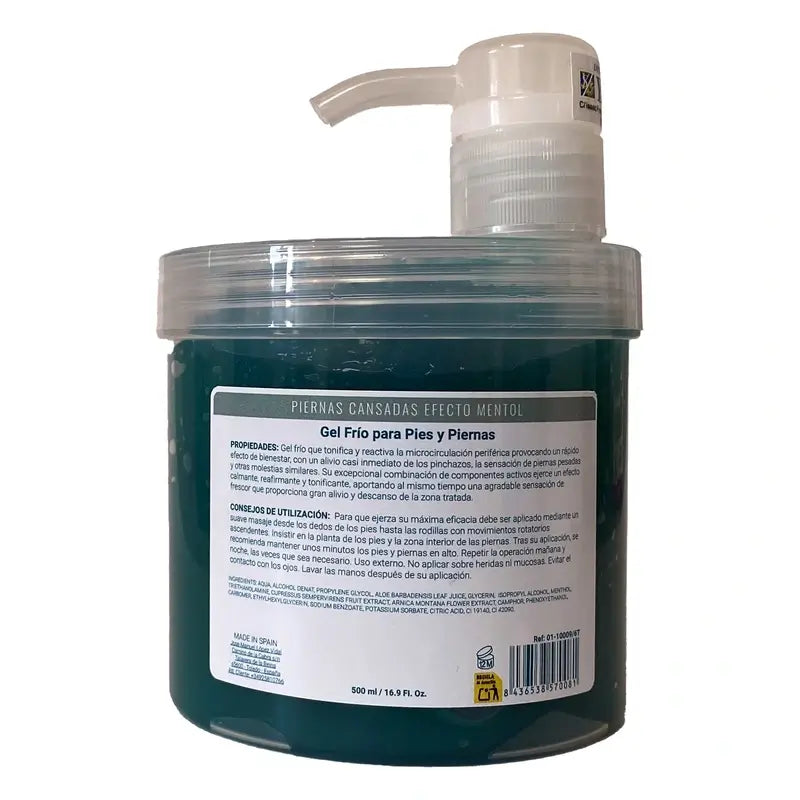 Ynsadiet Tired Legs Gel Menthol Effect 500Ml.