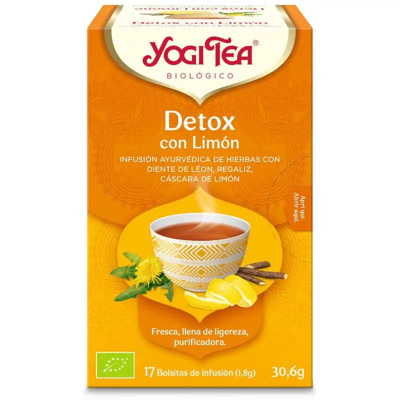 Yogi Tea Organic Detox with Lemon 17 Sachets