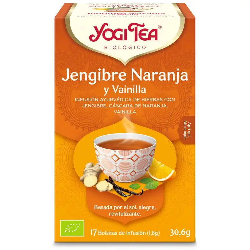 Yogi Tea Organic Ginger Orange & Vanilla 17 Sachets