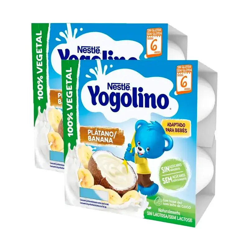 Yogolino Coconut Banana , Pack 2 , 4X90G