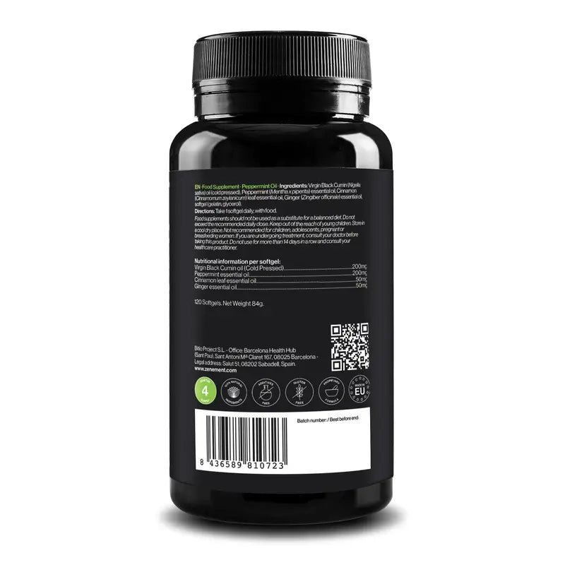 Zenement Peppermint Oil Piperita, 120 softgels