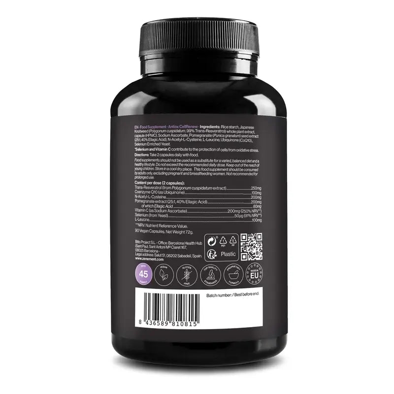 Zenement Antiox Cellrenew, 90 vegan capsules