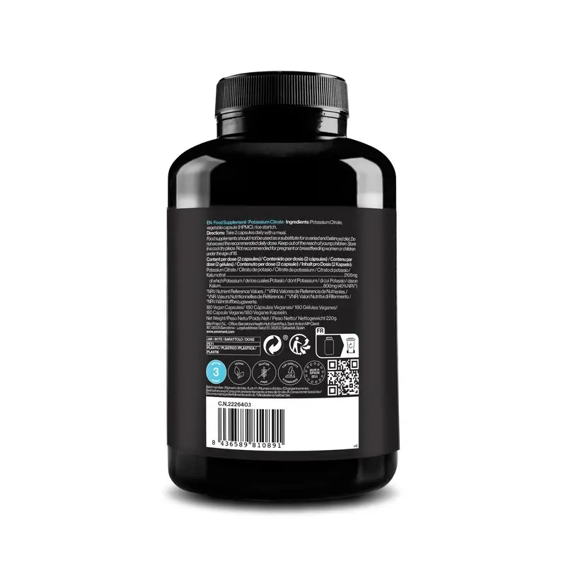 Zenement Potassium Citrate 2105 Mg, 180 vegan capsules