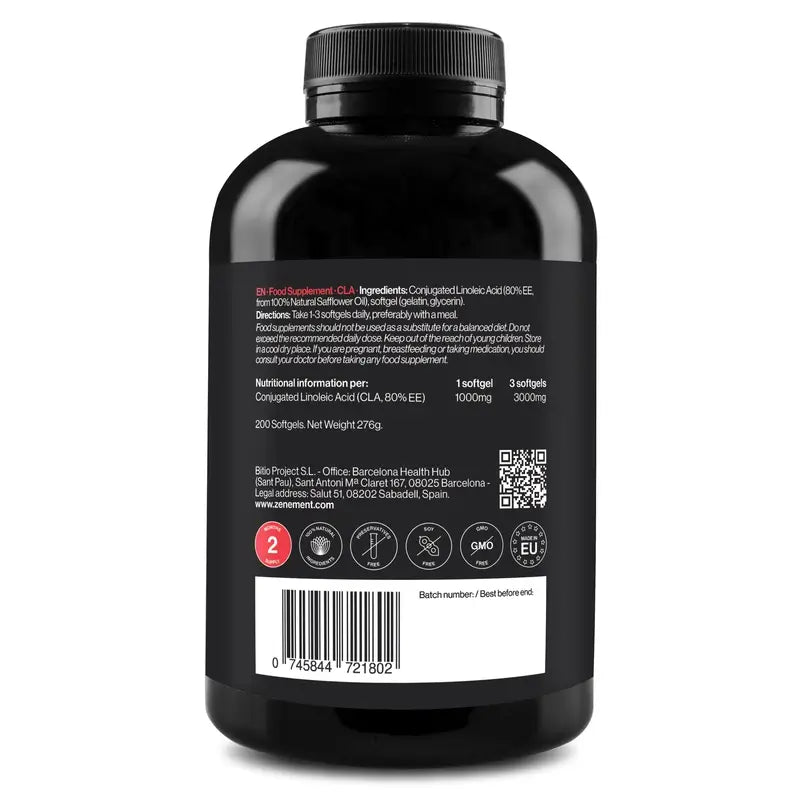 Zenement Cla 3000 Mg, 200 soft capsules