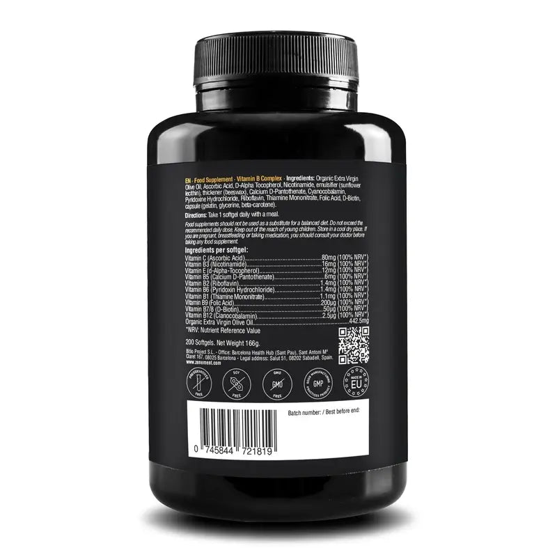 Zenement B-Vitamin Complex, 200 softgels