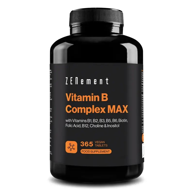 Zenement Vitamin B Max Complex, 365 vegan tablets