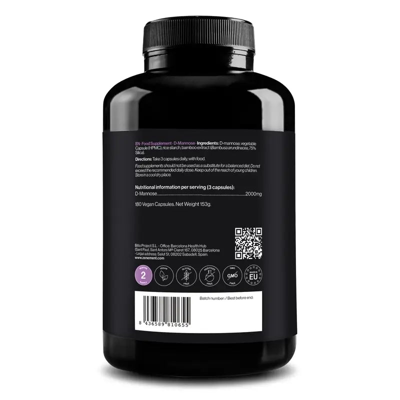 Zenement D-Mannose, 180 vegan capsules