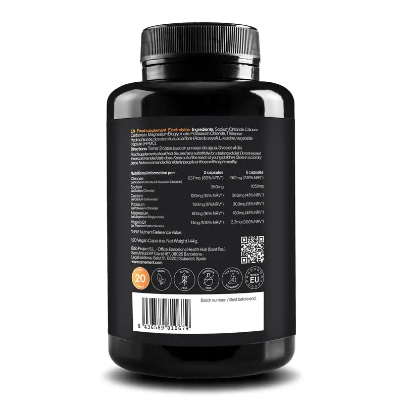 Zenement Electrolytes, 120 vegan capsules