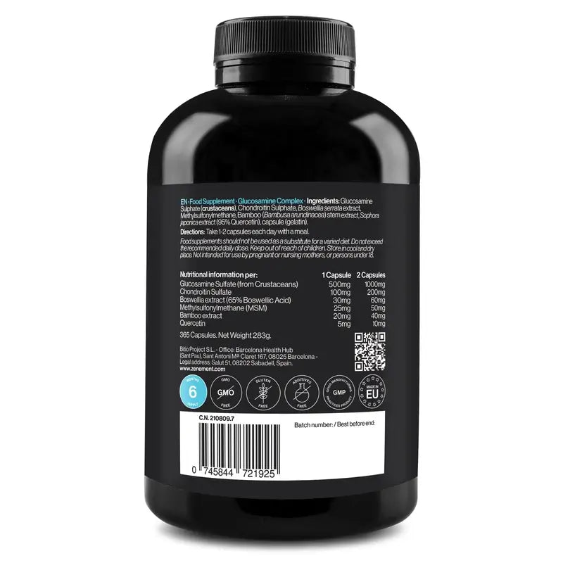 Zenement Glucosamine Complex, 365 capsules