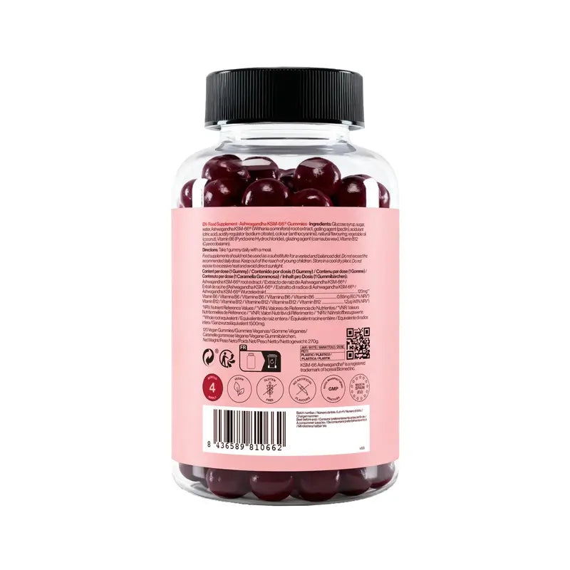 Zenement Gummies De Ashwagandha Ksm-66, 120 vegan gummies
