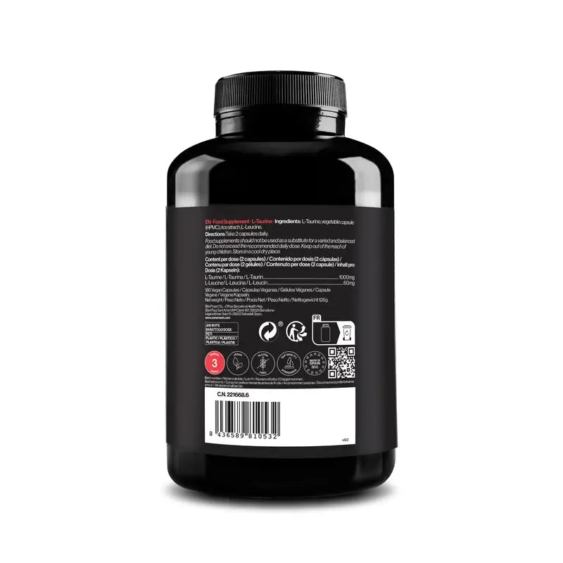 Zenement L-Taurine, 180 vegan capsules