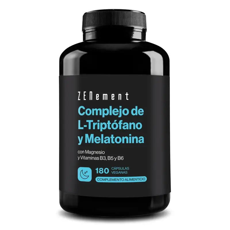 Zenement L-Tryptophan & Melatonin Complex, 180 vegan capsules