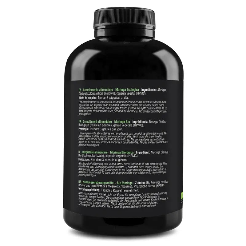 Zenement Moringa Organic, 260 vegan capsules