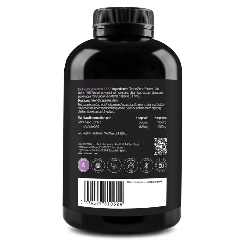 Zenement Opc, 240 vegan capsules