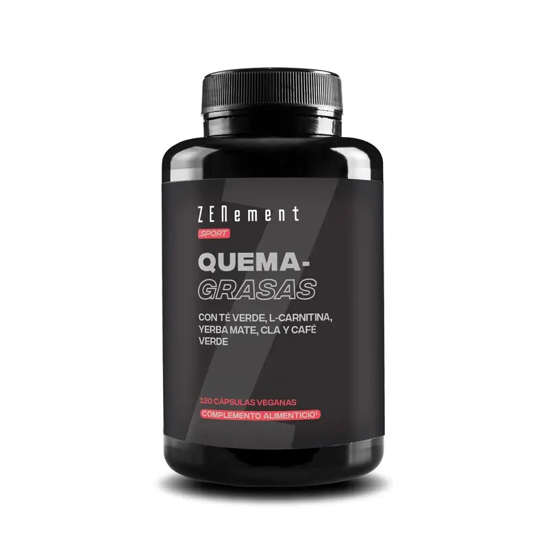 Zenement Fat Burner with Green Tea, L-Carnitine, Yerba Mate, Cla and Green Coffee, 120 vegan capsules