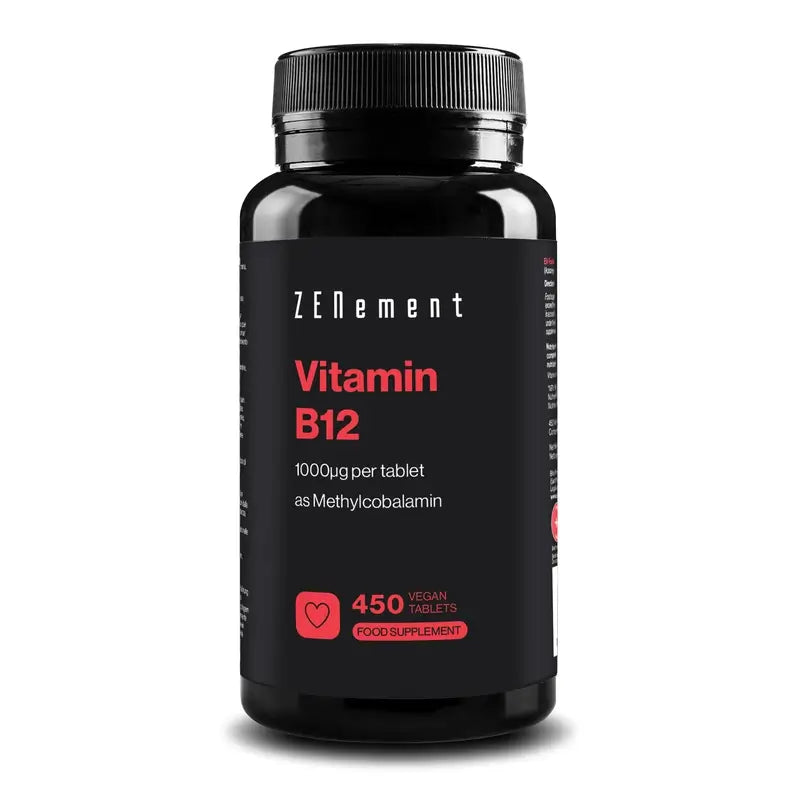Zenement Vitamin B12 1000Mcg, 450 vegan tablets