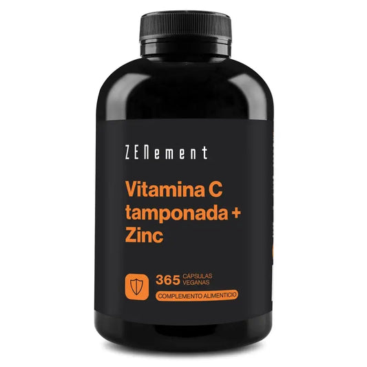 Zenement Vitamin C Buffered + Zinc, 365 vegan capsules