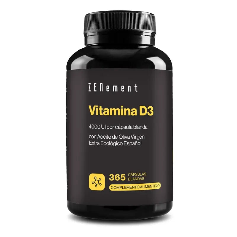 Zenement Vitamin D3 4000 IU, 365 softgels