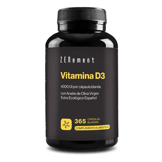 Zenement Vitamin D3 4000 IU, 365 softgels