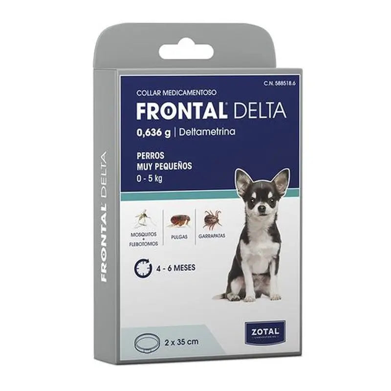 Zotal Frontal Delta Duo Antiparasitic Collar 2X35Cm