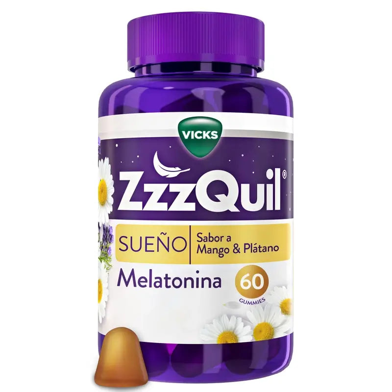 ZzzQuil Mango, Banana and Valerian, 60 Gummies