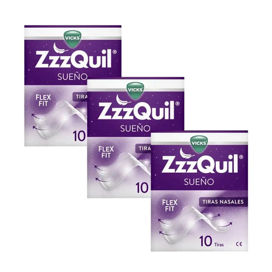 Zzzquil Sleep Nasal Strips, Breathe & Sleep Better, 3X10 Strips